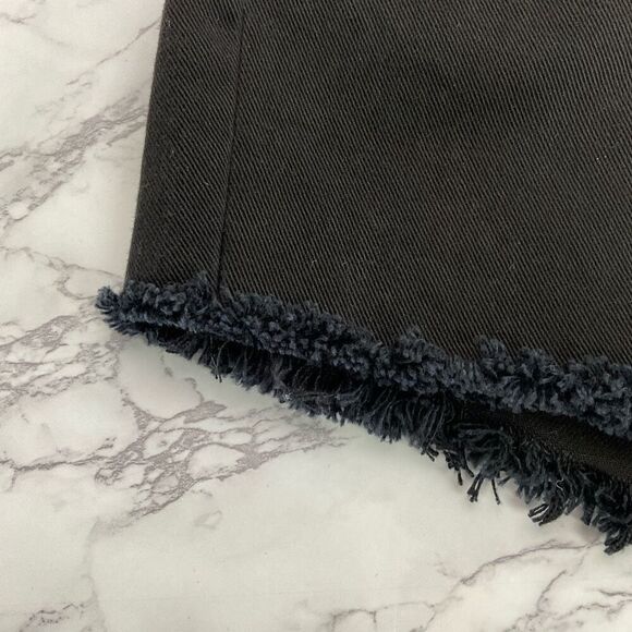 Rag & Bone Custom Cutoff Black Pink Ash Mom Denim Jean Shorts 26 - Picture 3 of 6